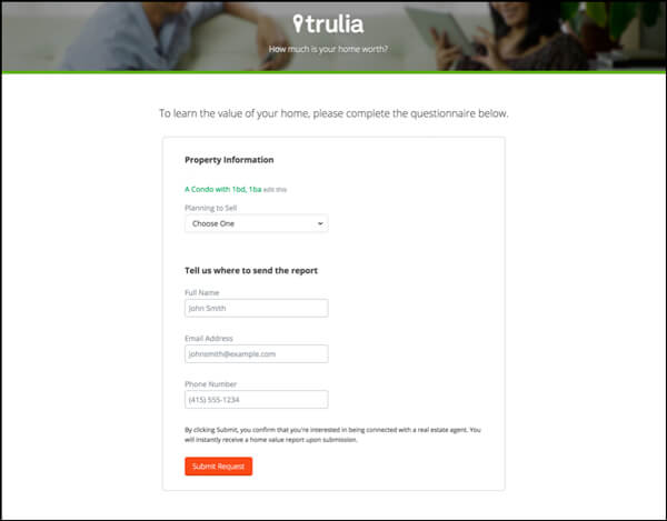 auditer landing page exemple analyse trulia 2