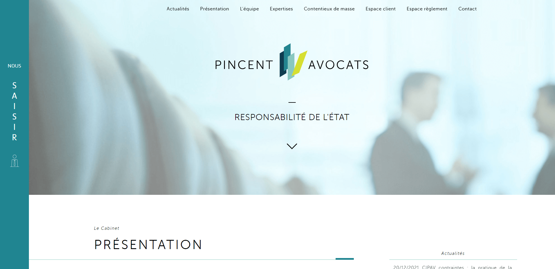 exemple site pincent avocats