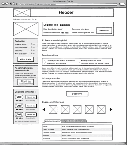 Exemple wireframe Balsamiq