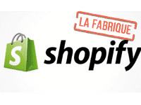 Logo Shopify avec tampon