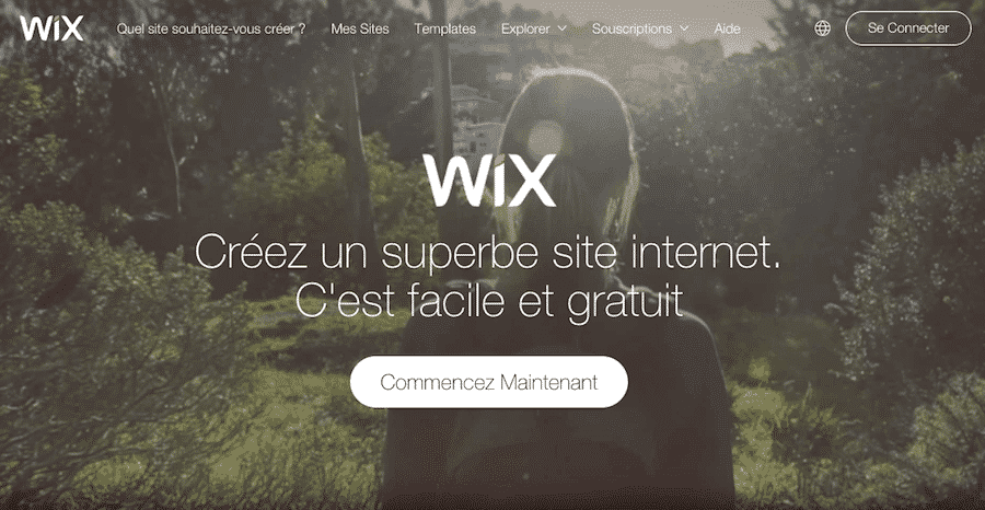 creer site web association logiciel wix