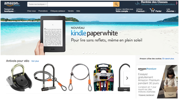 Amazon - Exemple de WebDesign
