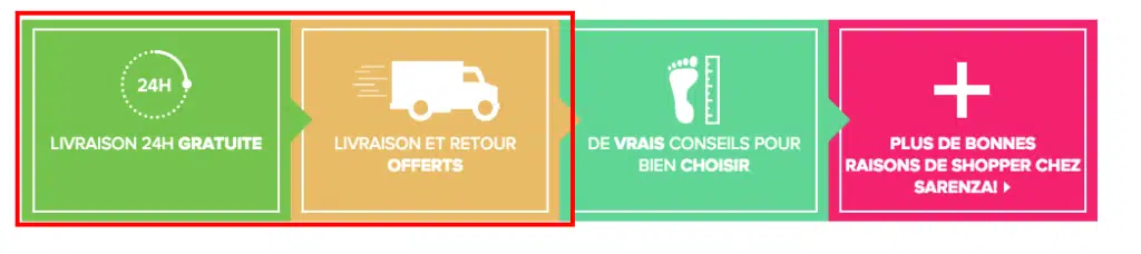 comment choisir strategie frais de port livraison gratuite sarenza