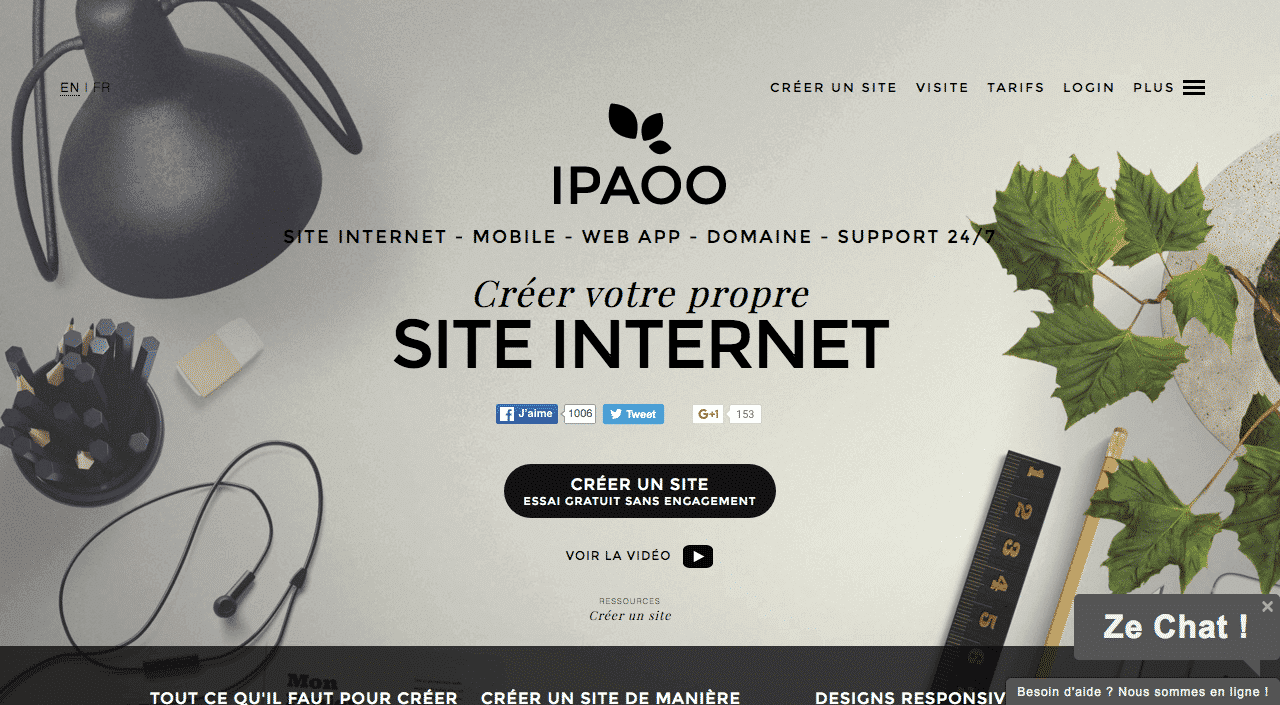 ipaoo créer site internet