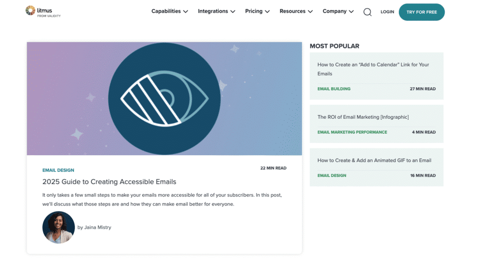 meilleurs blog email marketing litmus