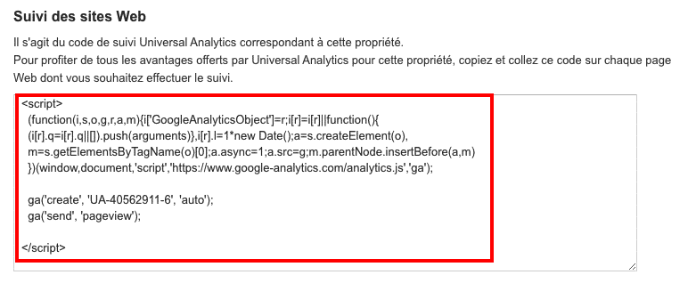 google analytics wordpress code tracking