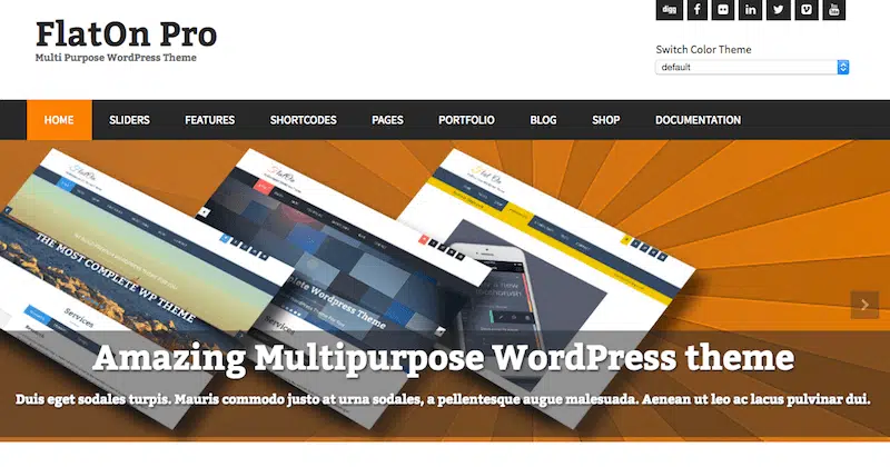 theme wordpress creer site ecommerce flaton