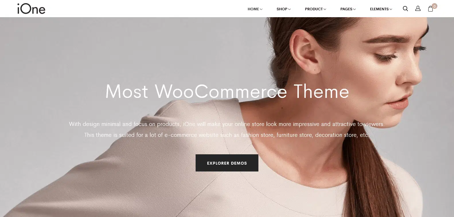 theme wordpress creer site ecommerce ione