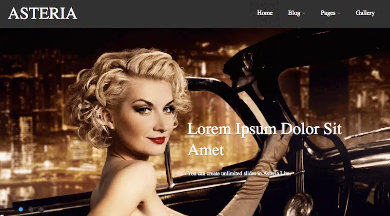 theme wordpress creer site ecommerce asteria lite