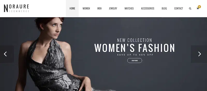 theme wordpress creer site ecommerce noraure