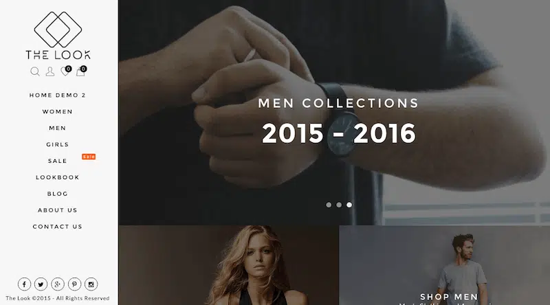 theme wordpress creer site ecommerce the look