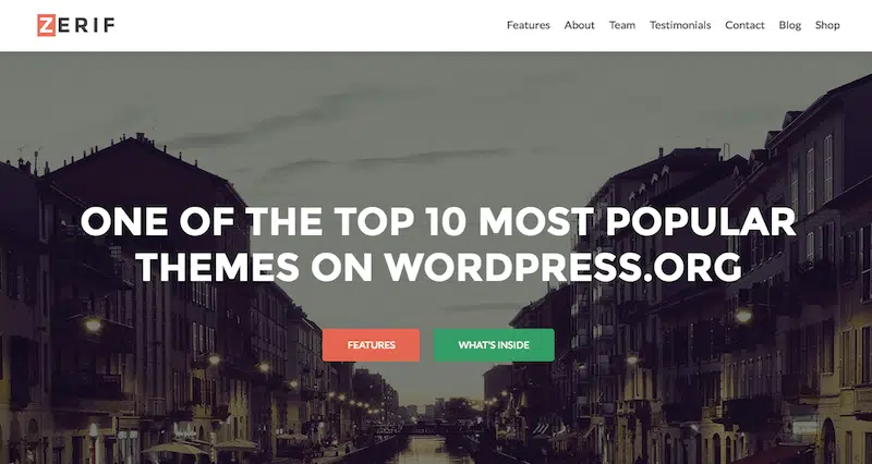 theme wordpress creer site ecommerce zerif