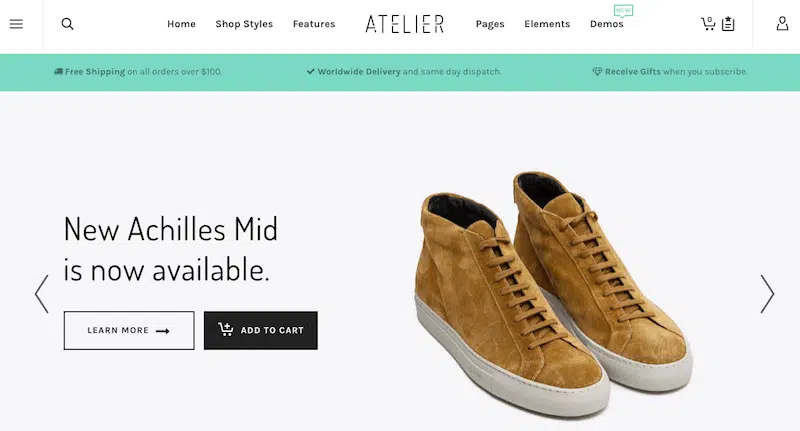 theme wordpress creer site ecommerce atelier