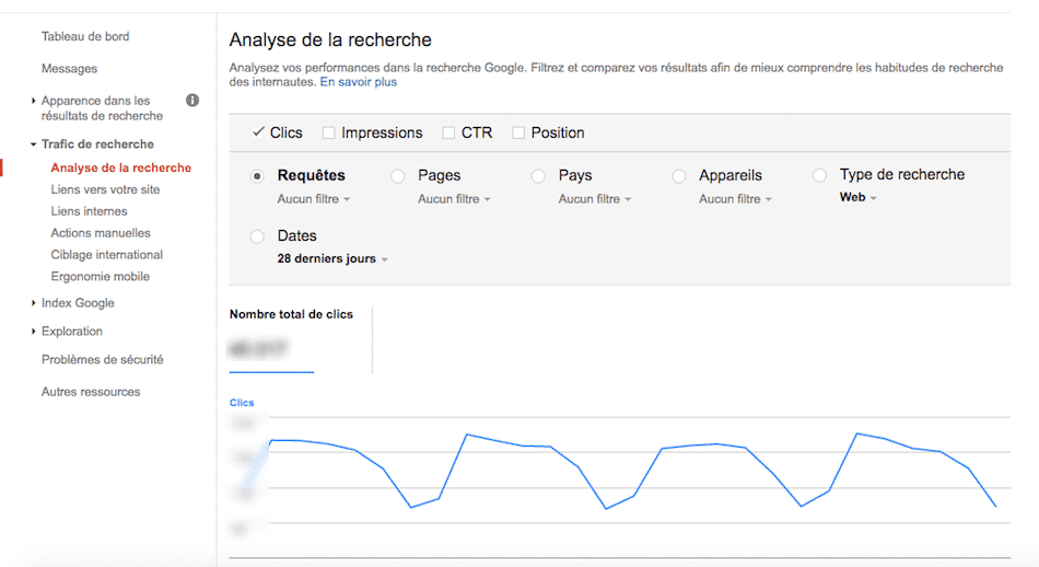 google search console analyse performances seo