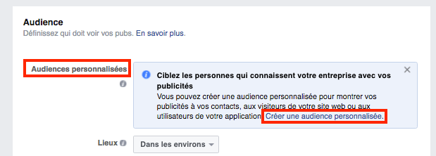 guide complet publicite facebook audience personnalisee