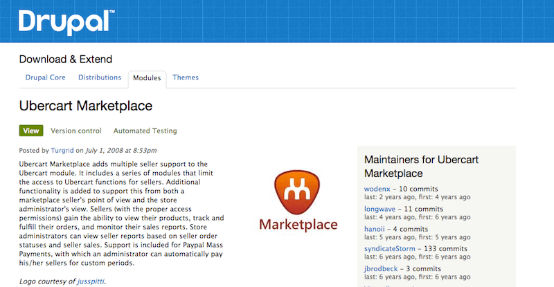 marketplace ecommerce comparaison drupal