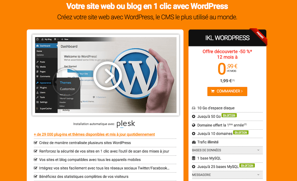 test ikoula wordpress pricing