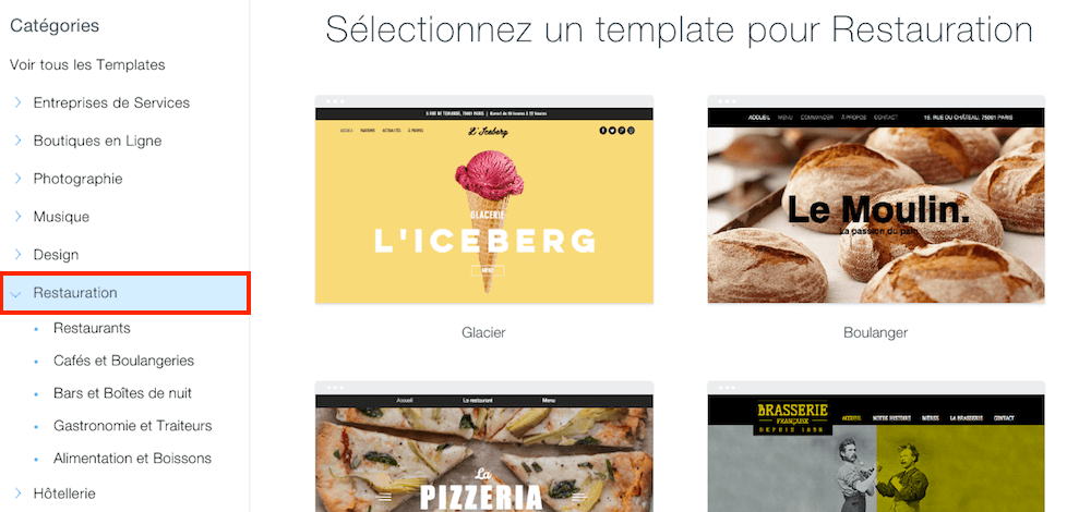 wix bibliotheques templates
