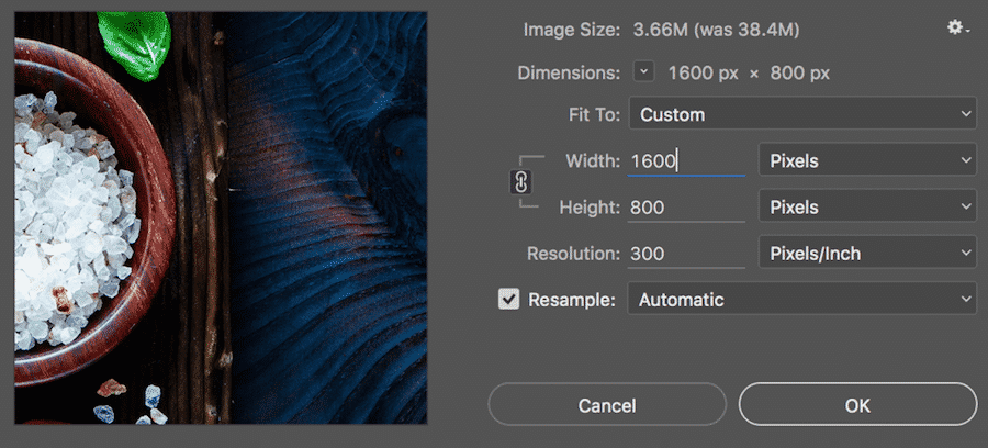 optimiser images reduire dimensions photoshop