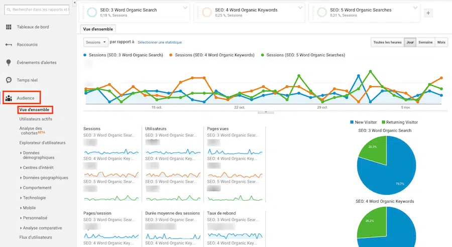 segments personnalises google analytics 