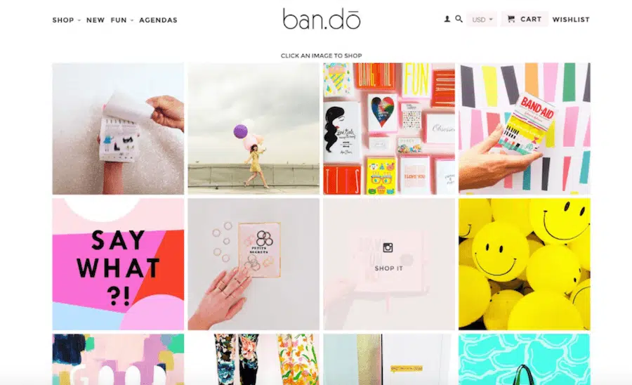 instagram ventes ecommerce foursixty