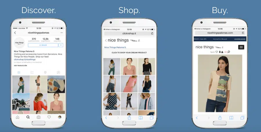 instagram ventes ecommerce photoslurp