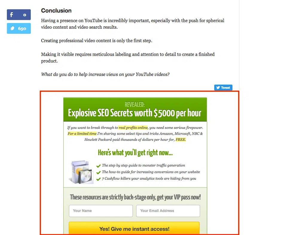 comment ameliorer conversion trafic blog bas article 2