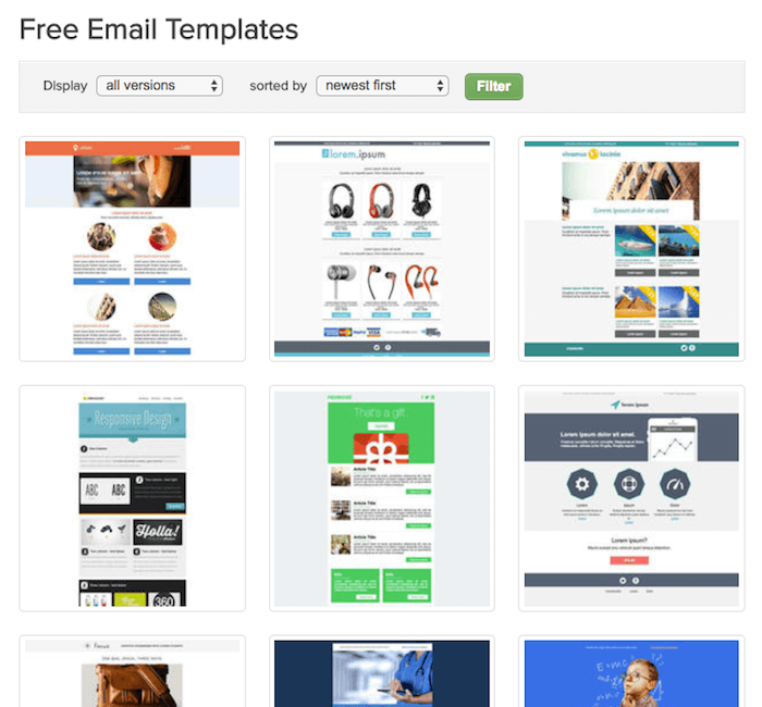 exemples templates emails gratuits themezy
