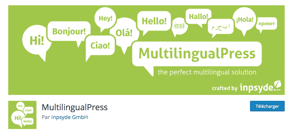 plugin wordpress traduction site multilingual press free