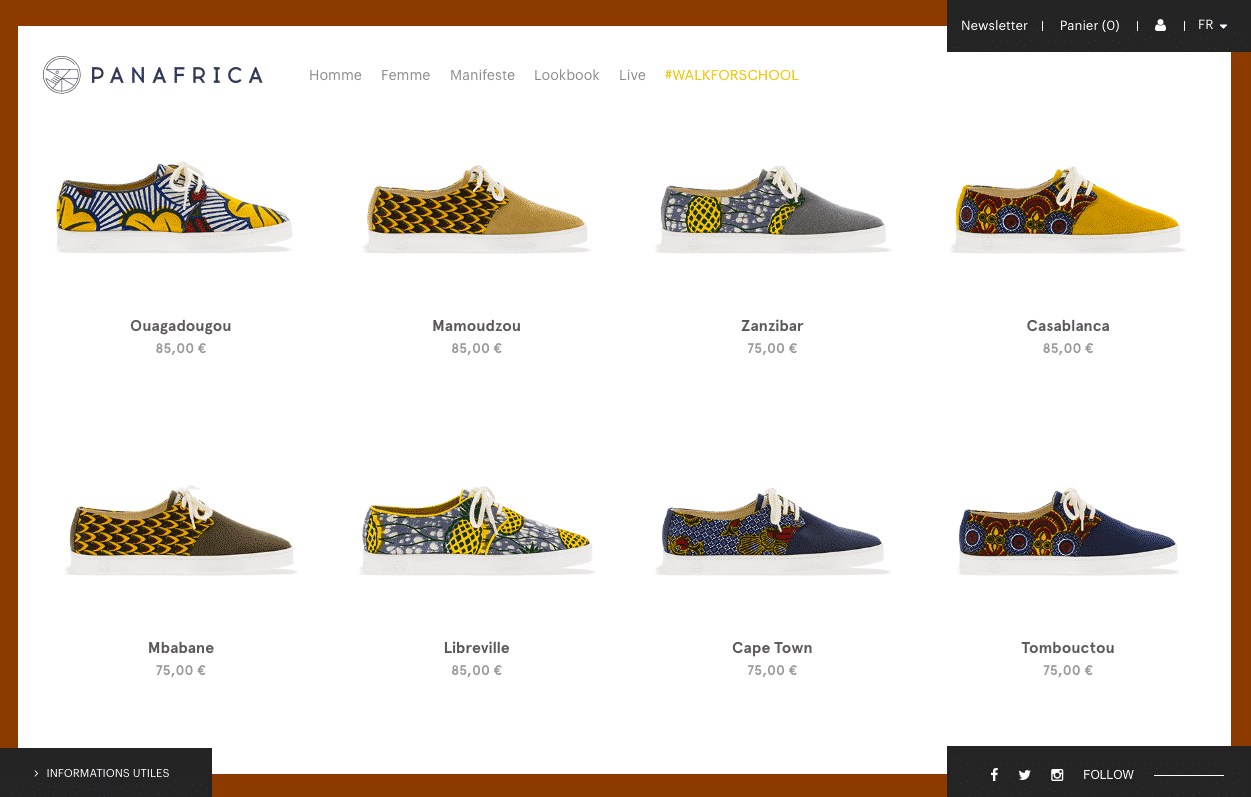 exemples design ecommerce panafrica