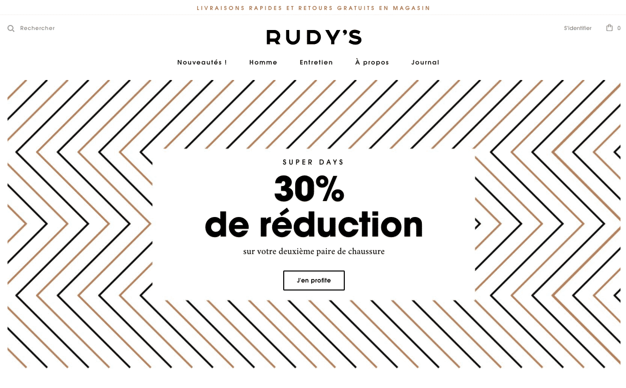 exemples design ecommerce rudys