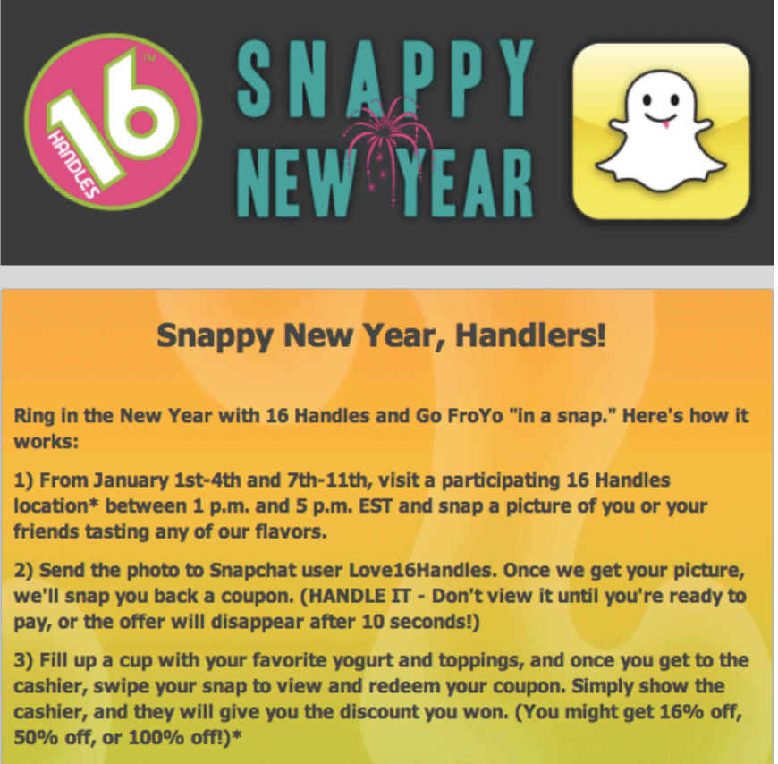 marketing snapchat snappy new year
