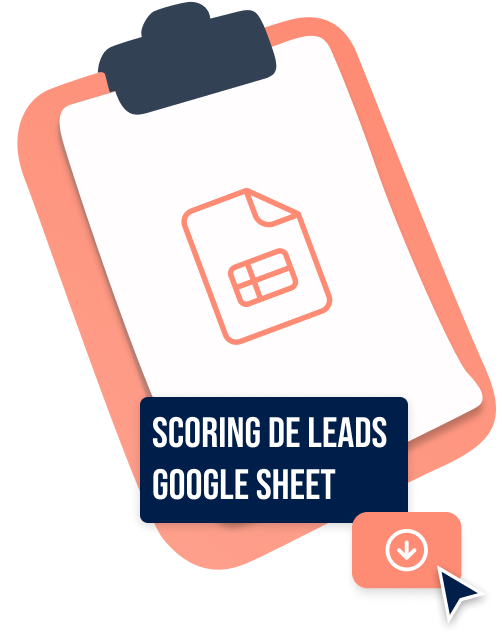 Modèle de scoring de leads réalisé sur Google Sheet avec ListFlow
