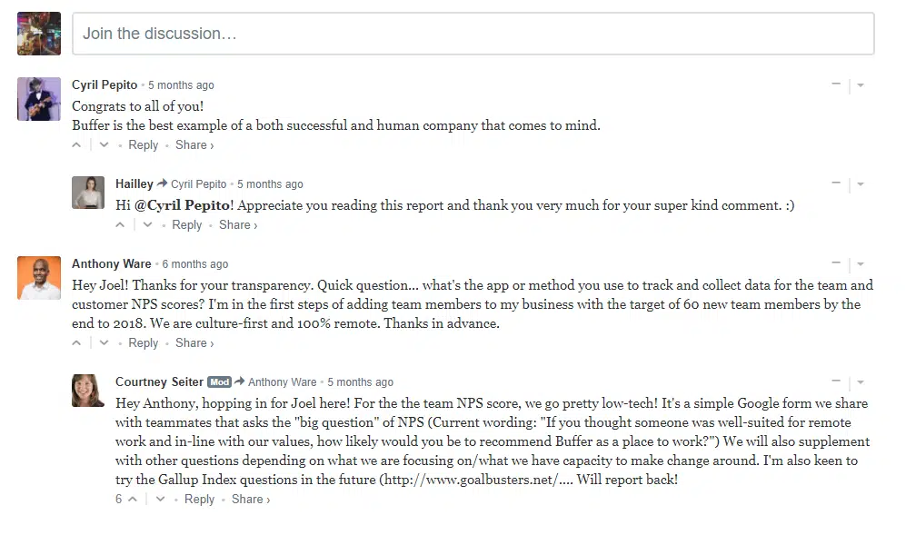 content marketing buffer commentaires