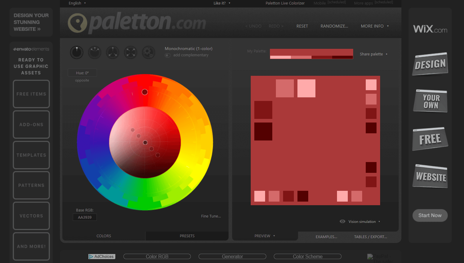 palettes couleurs outils paletton