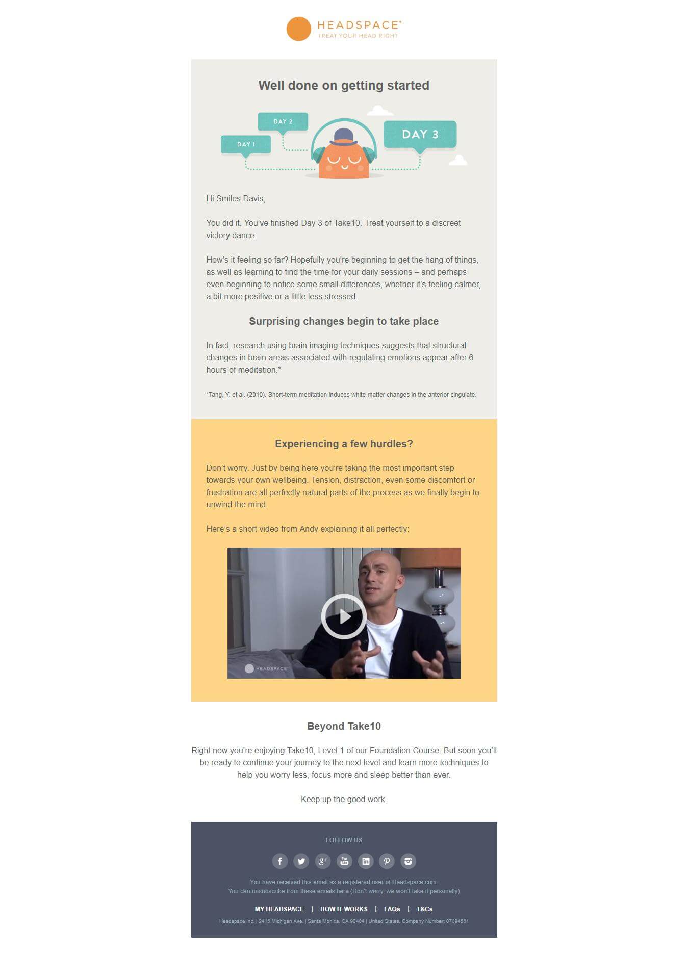 idees newsletters headspace