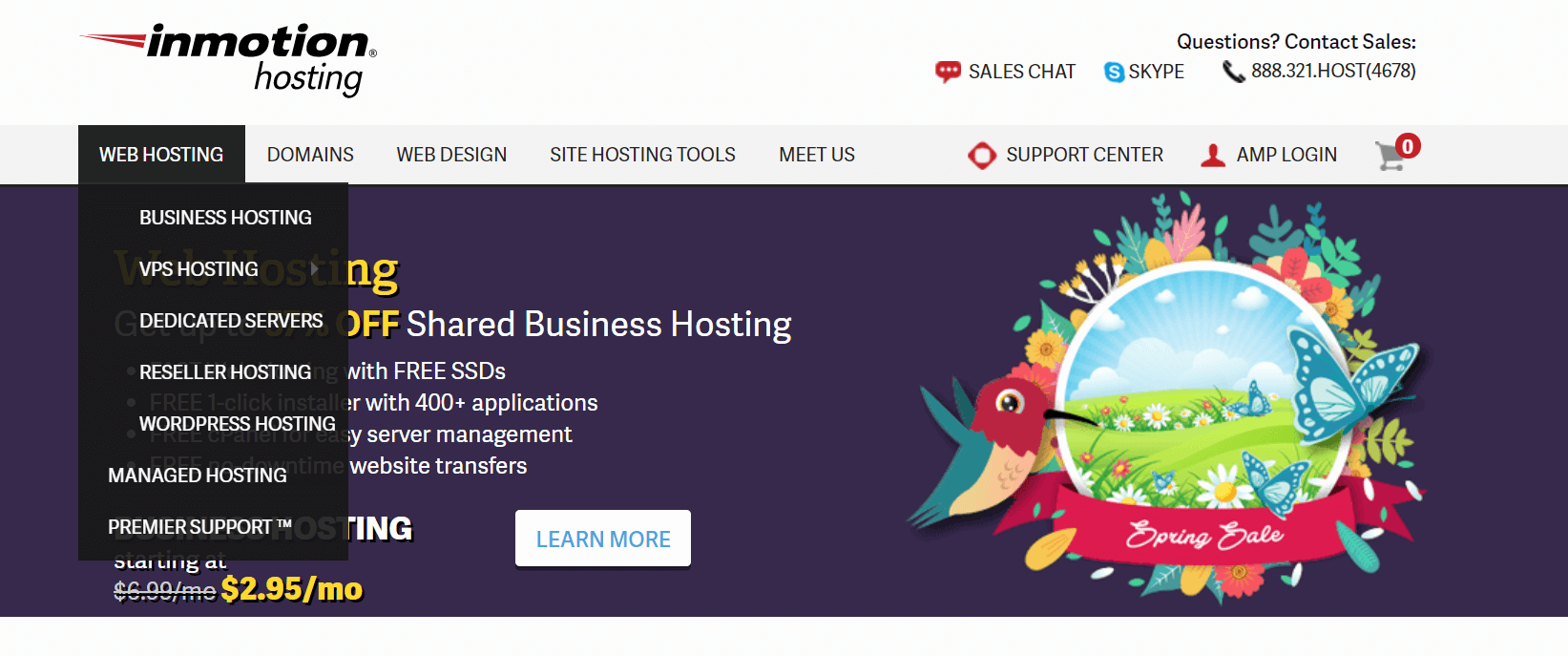 inmotion hosting site