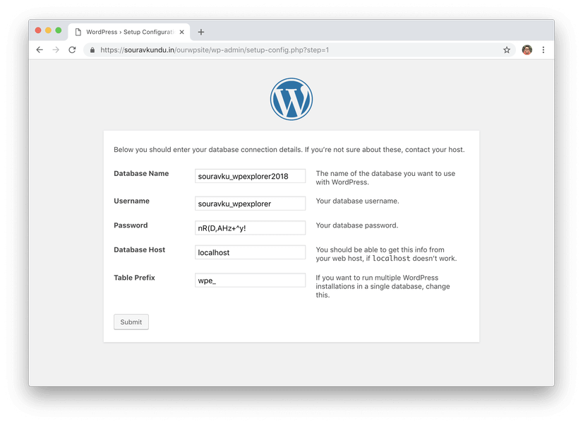 installer wordpress configuration 2