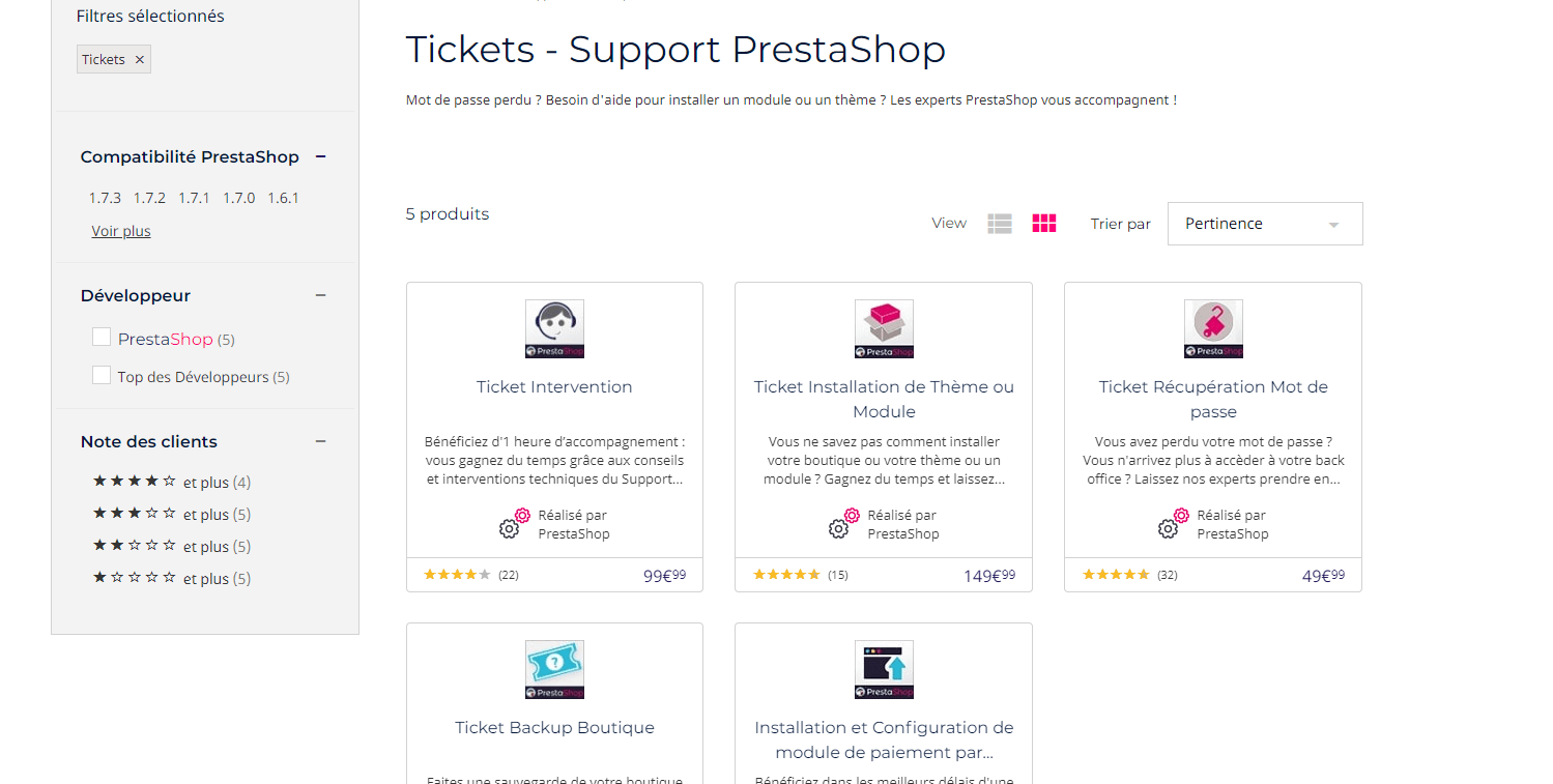 prestashop support