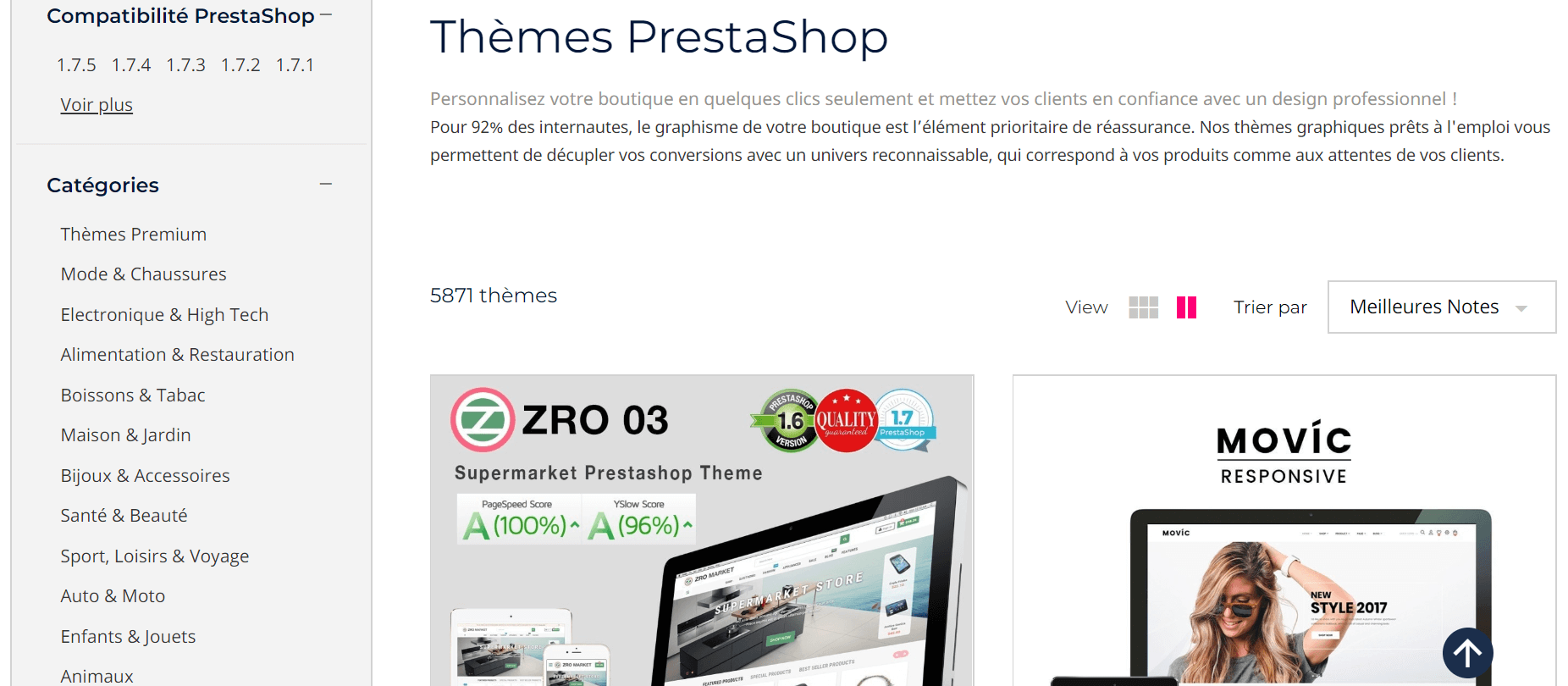 prestashop theme