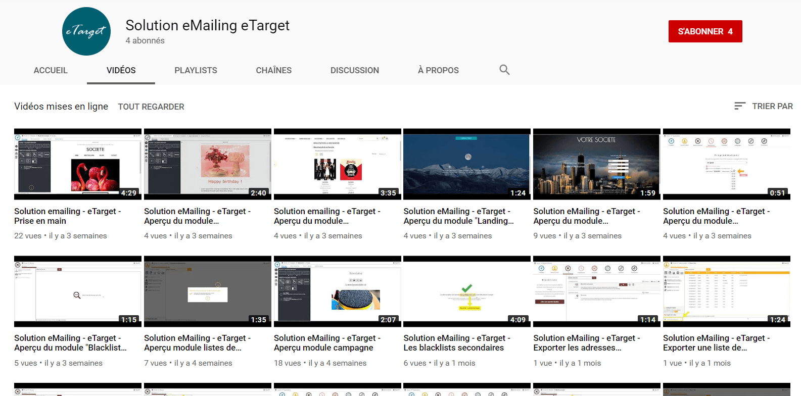 etarget youtube