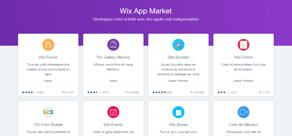 wix applications
