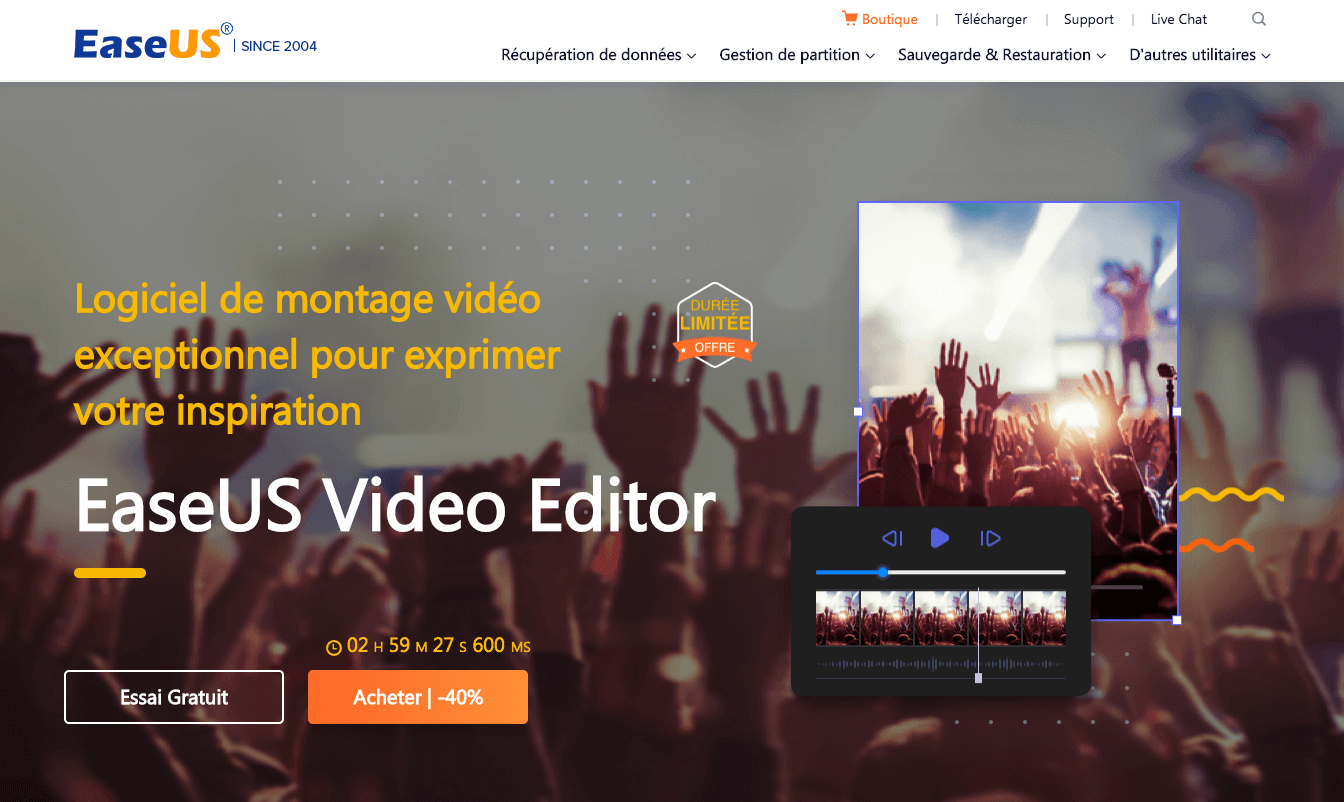 exemple 5 easeus video editor