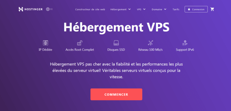Hostinger hébergeur VPS pour améliorer affichage site web sur mobile