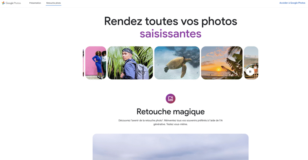 retouche photo google photos