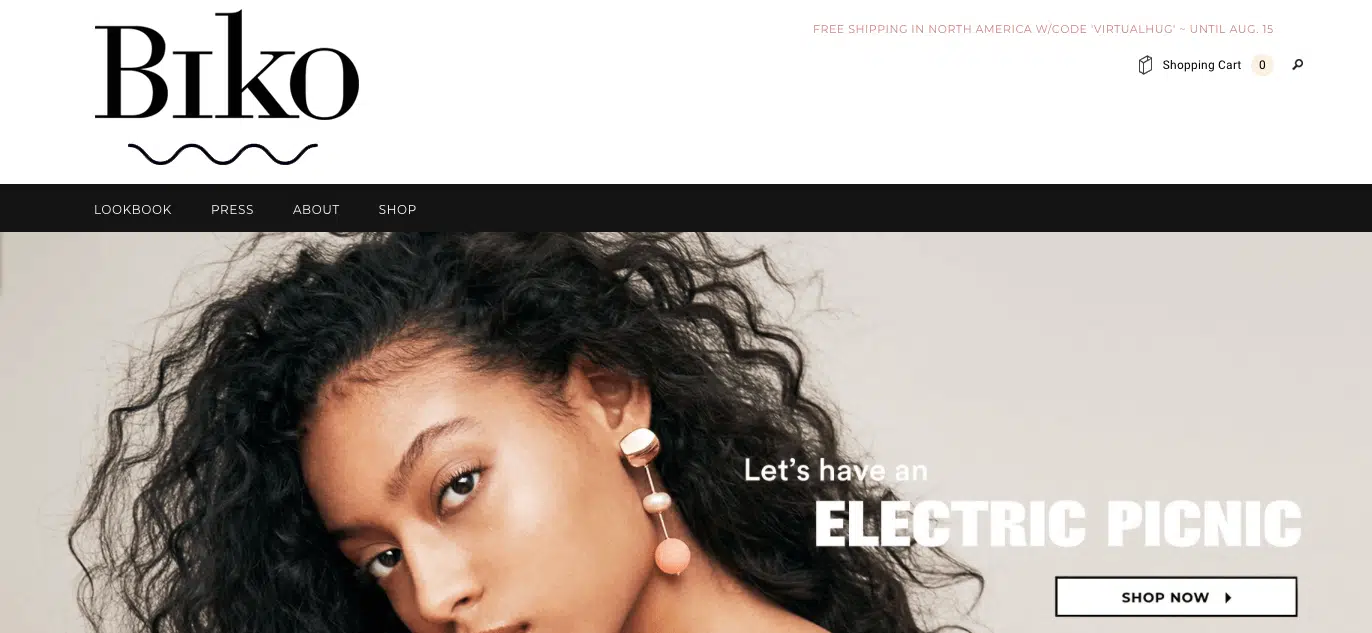 exemples sites shopify biko