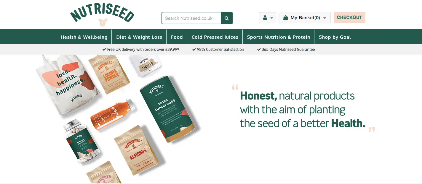 exemples sites shopify nutriseedd