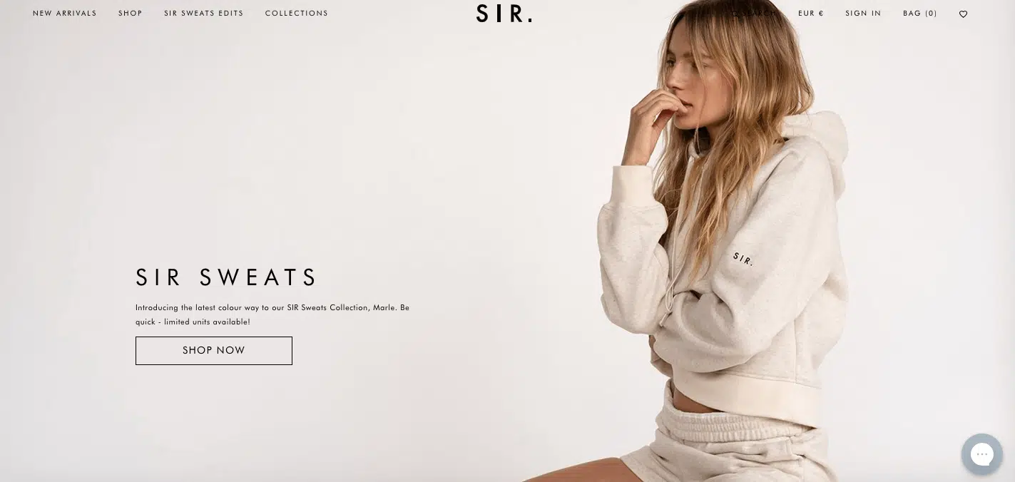 exemples sites shopify sir