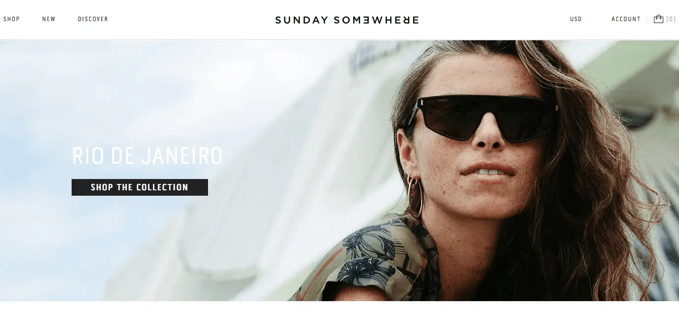 exemples sites shopify sunday somewhere