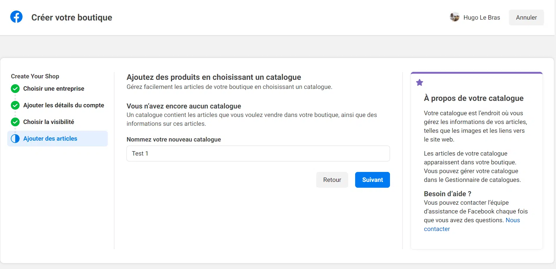 facebook shops catalogue